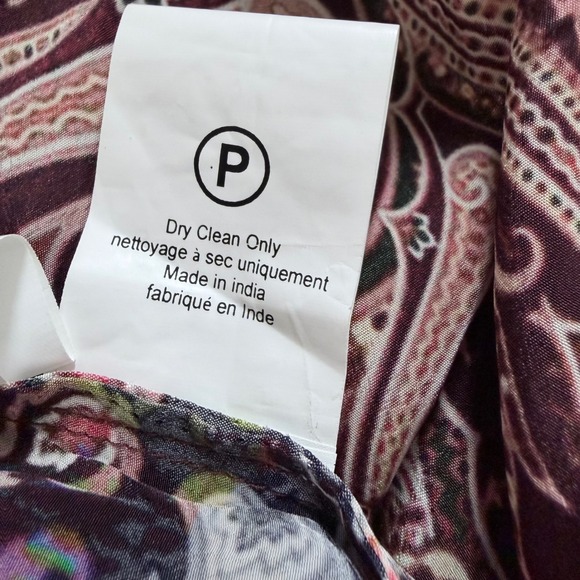 Bhanuni by Jyoti Anthropologie Paisley Sequin V-Neck Maxi Dress Brown Multi 6 - Picture 7 of 10